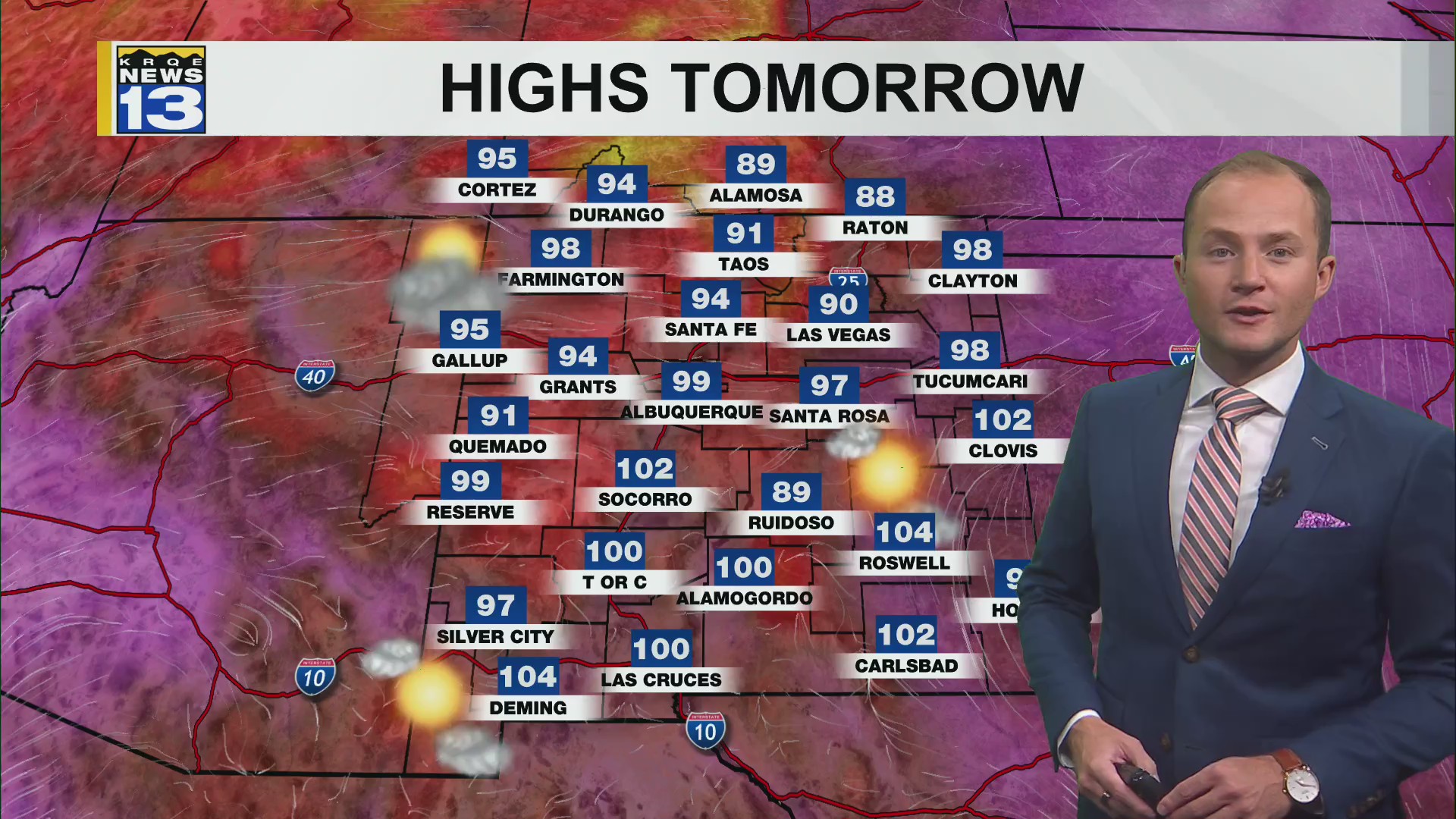 Heat wave continues into the weekend across New Mexico – KRQE NEWS 13 ...