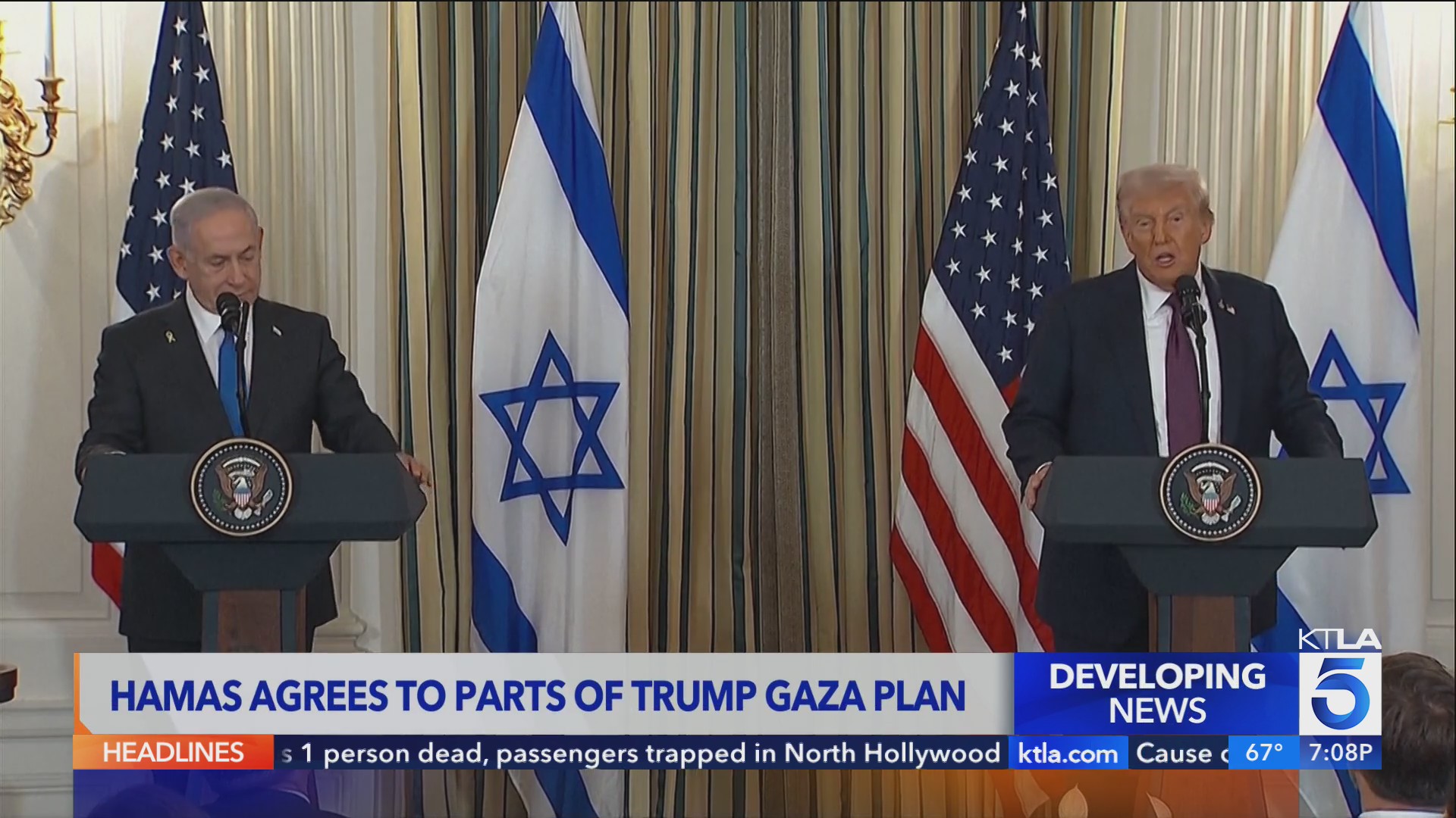 Trump tells Israel to stop bombing Gaza as Hamas agrees to parts of ...