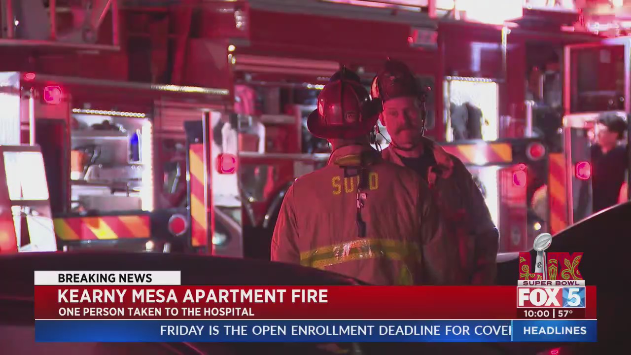 Firefighters rescue one from San Diego apartment fire – FOX 5 San Diego ...