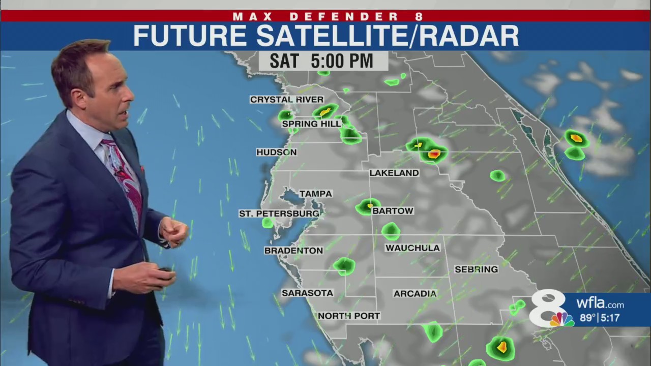 Drier evening ahead, here’s Jeff’s forecast for Thursday evening – WFLA