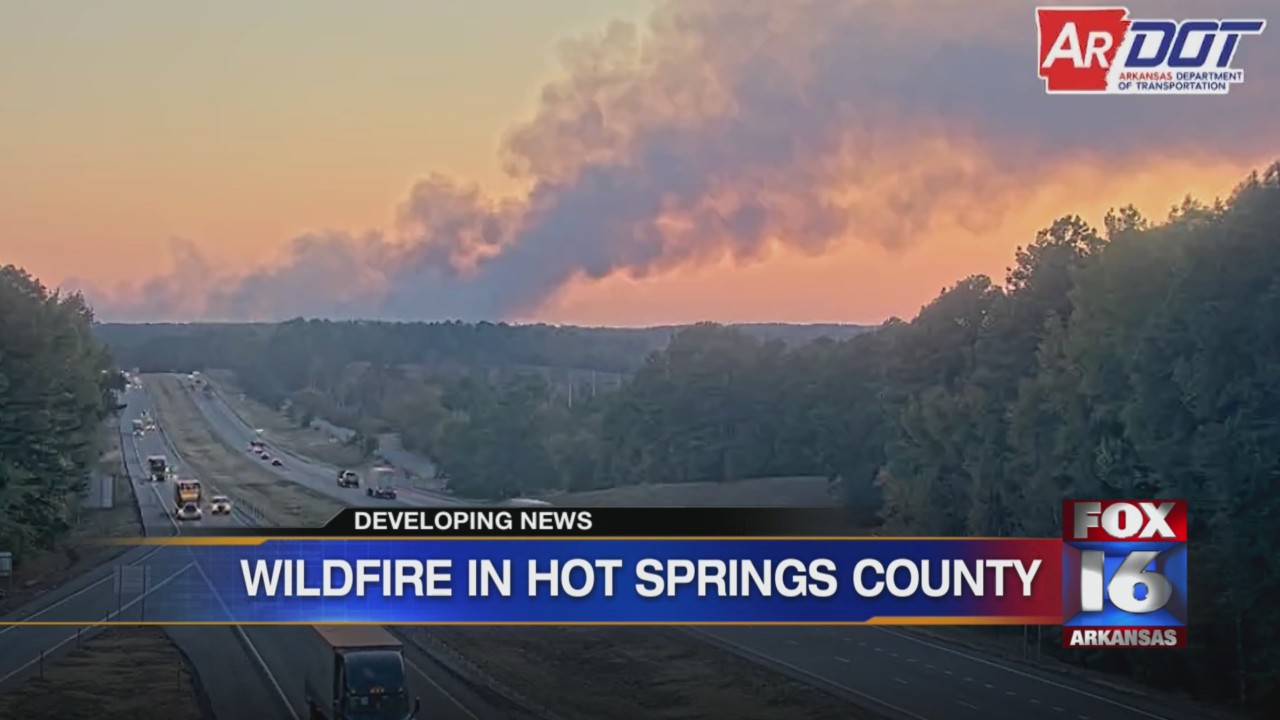 Hot Spring County fire officials battling wildfire KLRT
