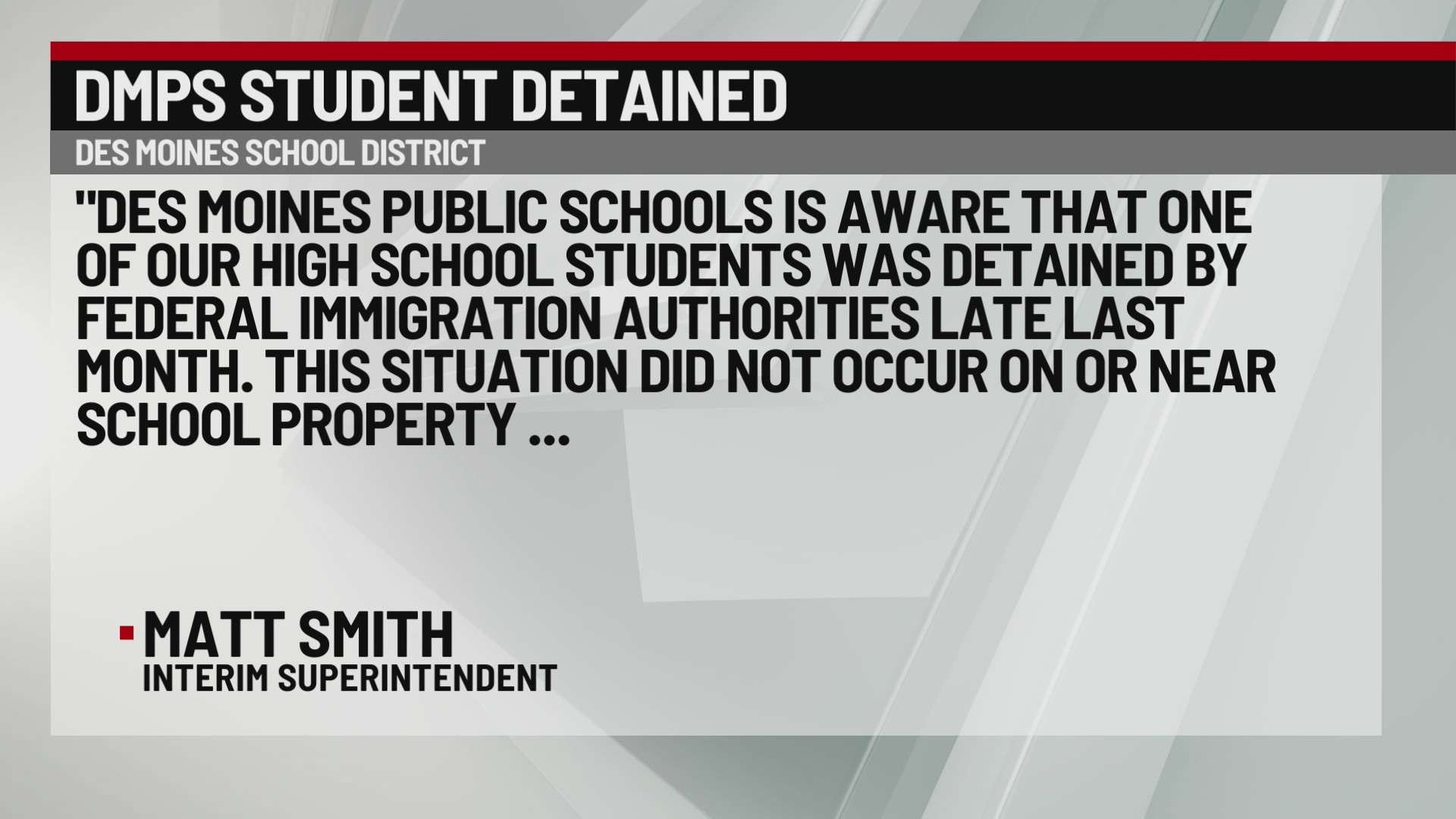 Des Moines Public Schools student allegedly detained, deported by ICE ...