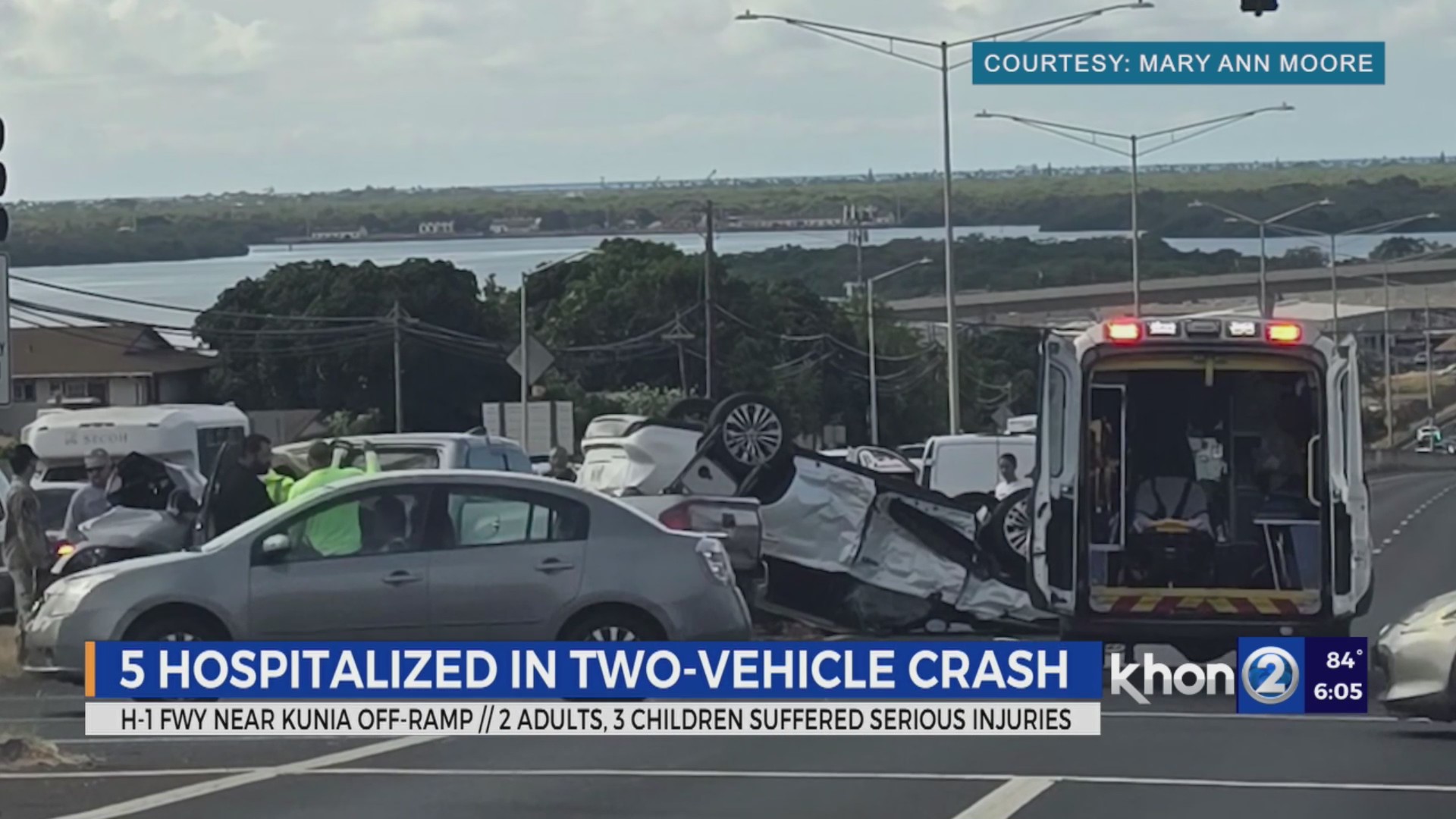 Three keiki seriously injured in two-vehicle crash in Honolulu – KHON2
