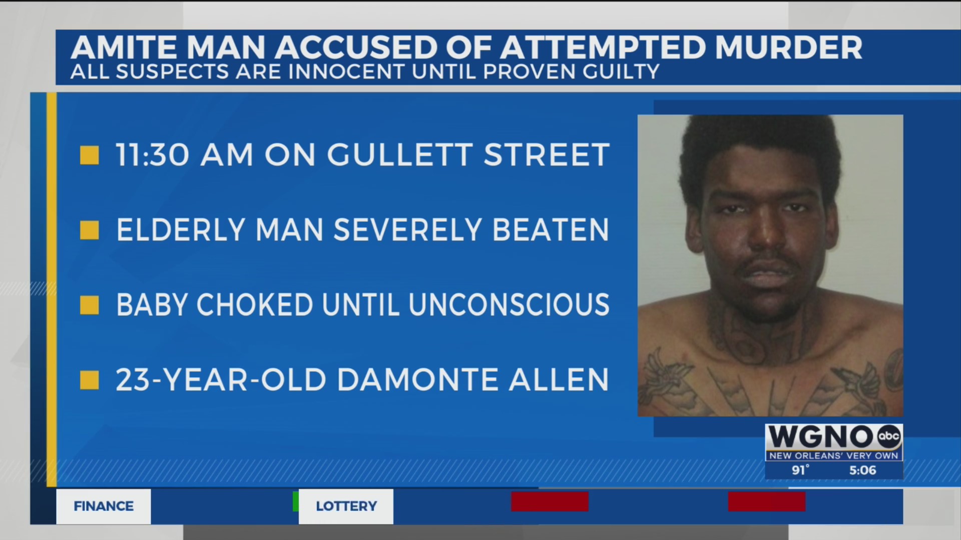 Amite man accused in attempted murder of infant and elderly man ...