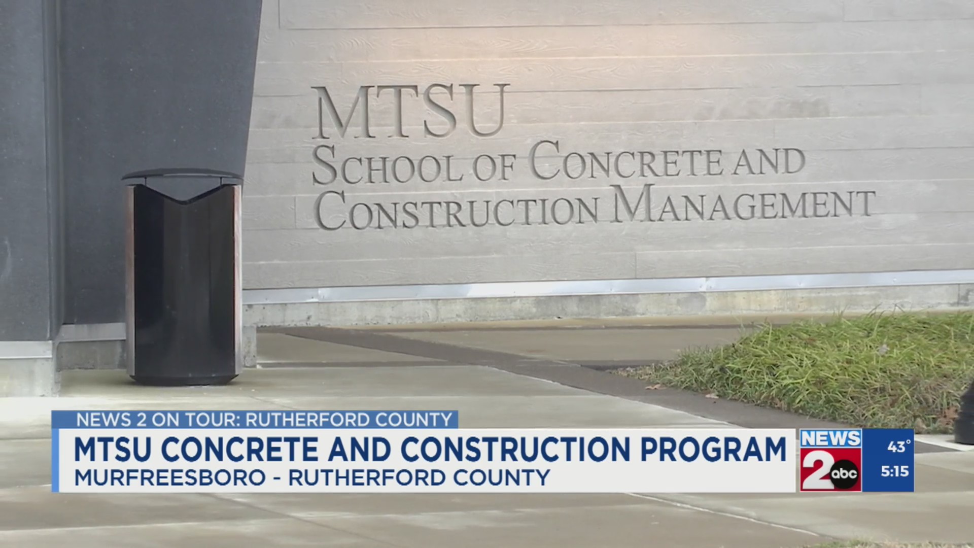 A look at MTSU’s School of Concrete and Construction Management WKRN