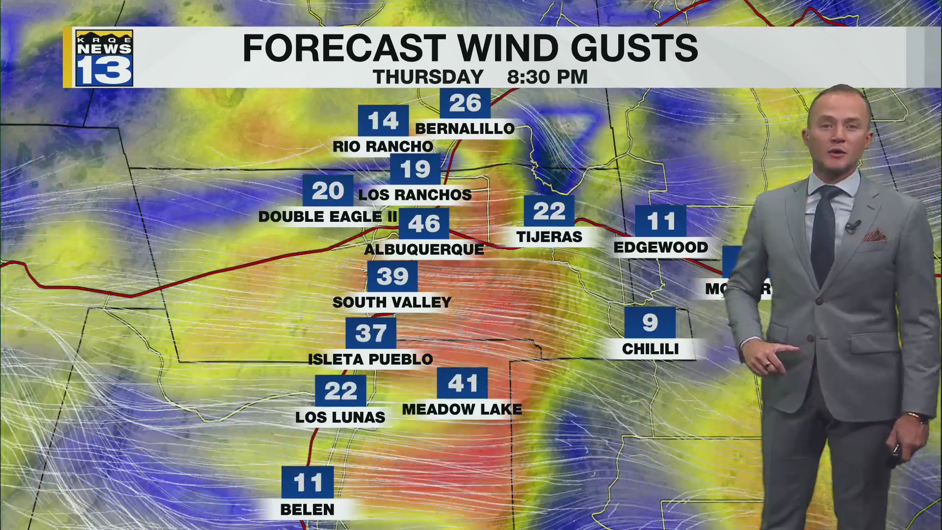 Storms and strong winds moving through New Mexico Thursday – KRQE NEWS ...