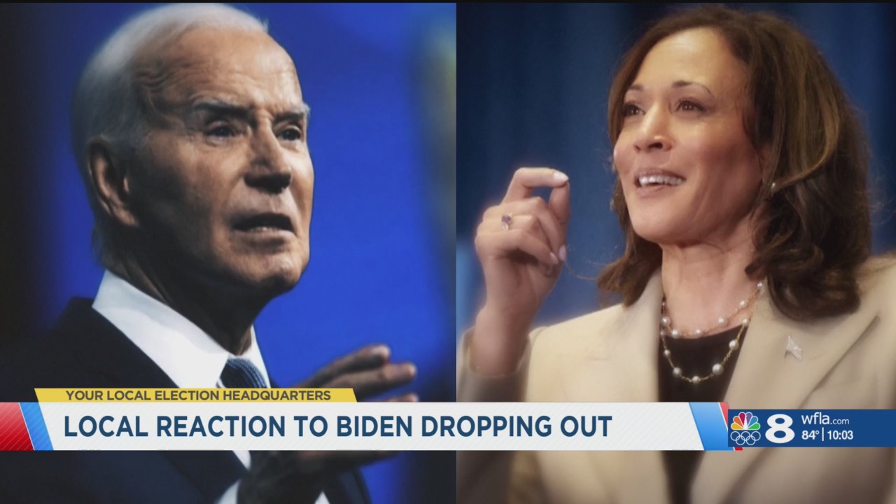 Tampa Bay voters react to President Biden dropping out of race – WFLA