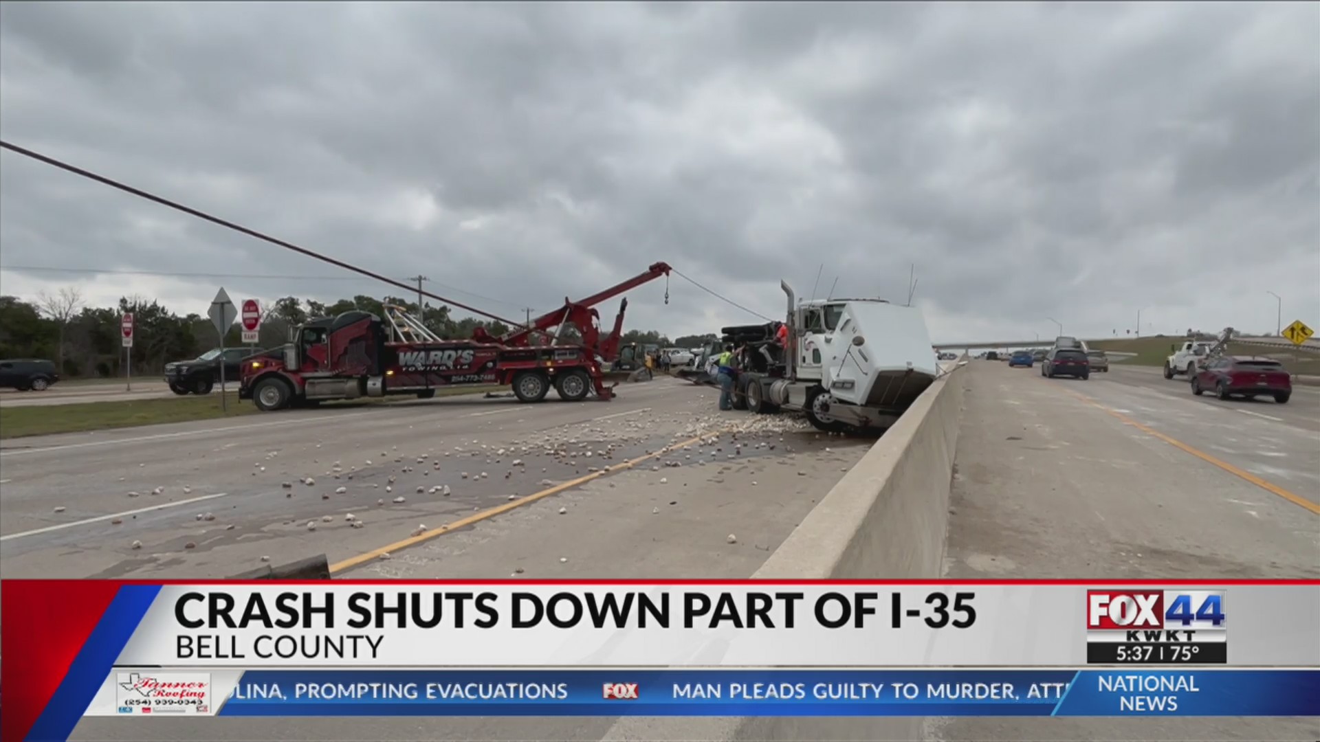 Crash involving gravel truck causes traffic delays – KWKT – FOX 44