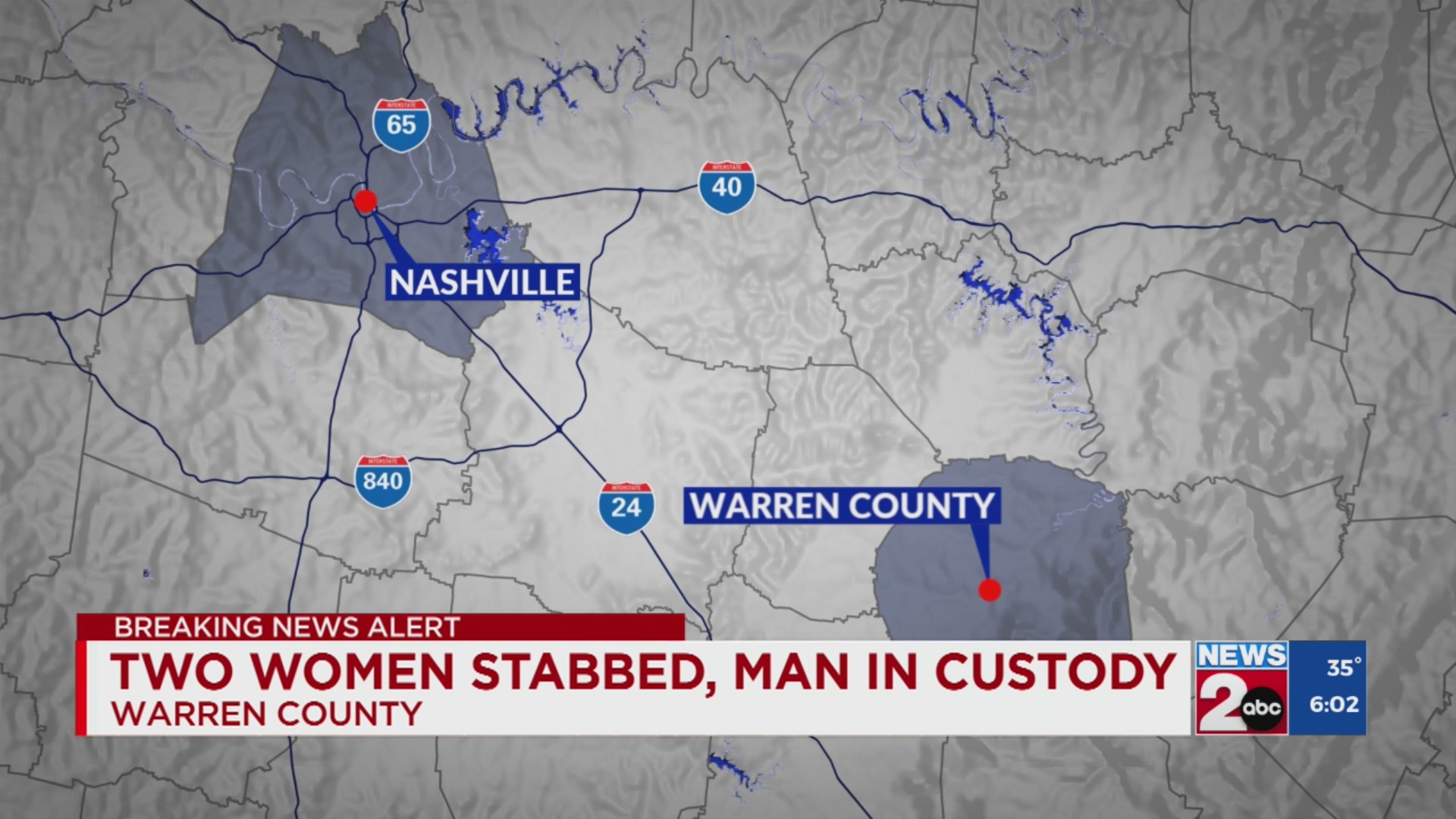Two women stabbed, man in custody – WKRN News 2