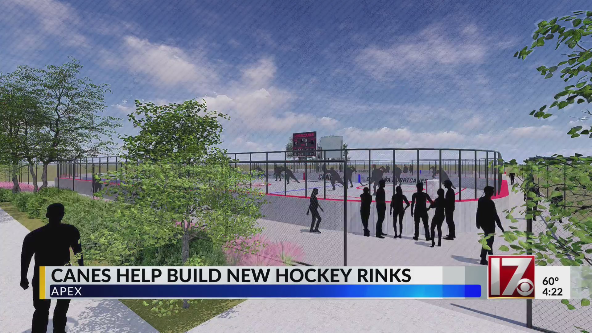 Hurricanes to build street hockey rinks in Apex – CBS17.com