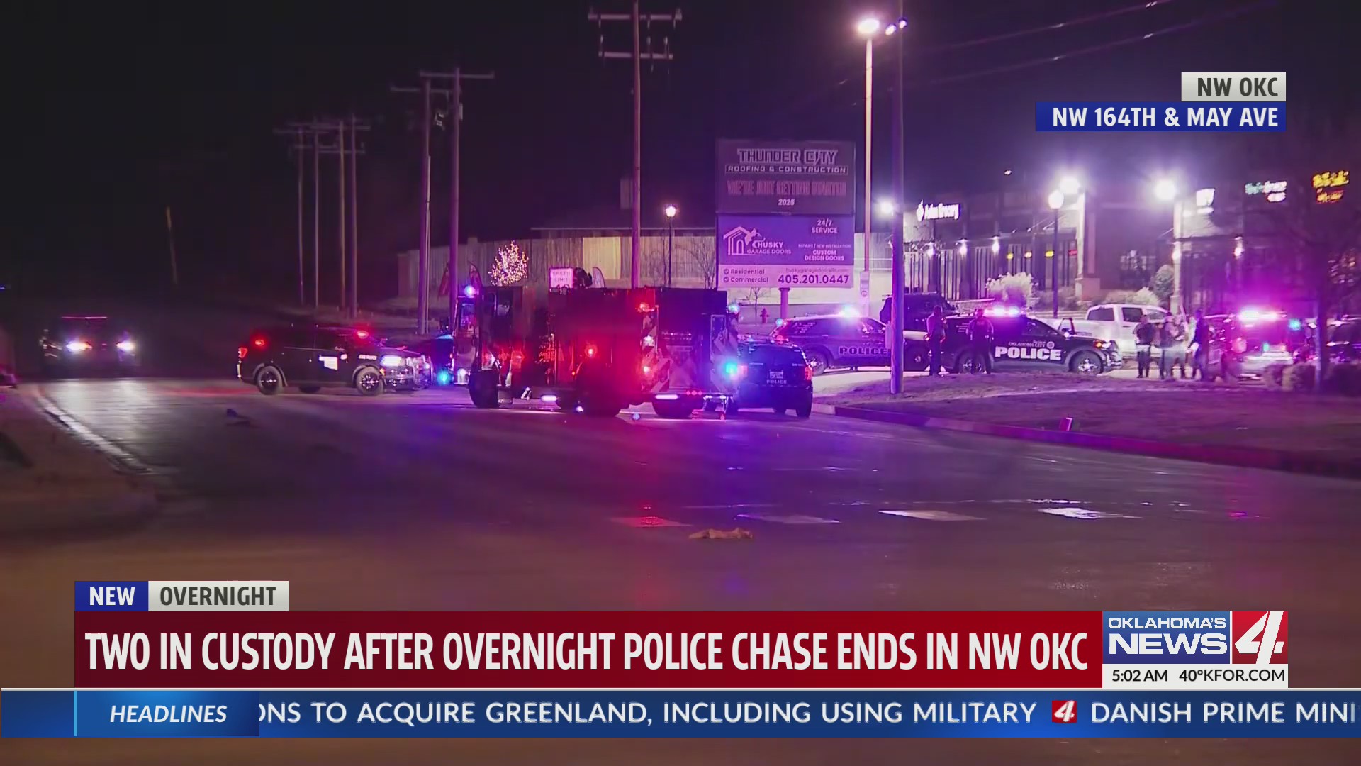Two in custody after police chase ends in NW Oklahoma City – KFOR.com ...