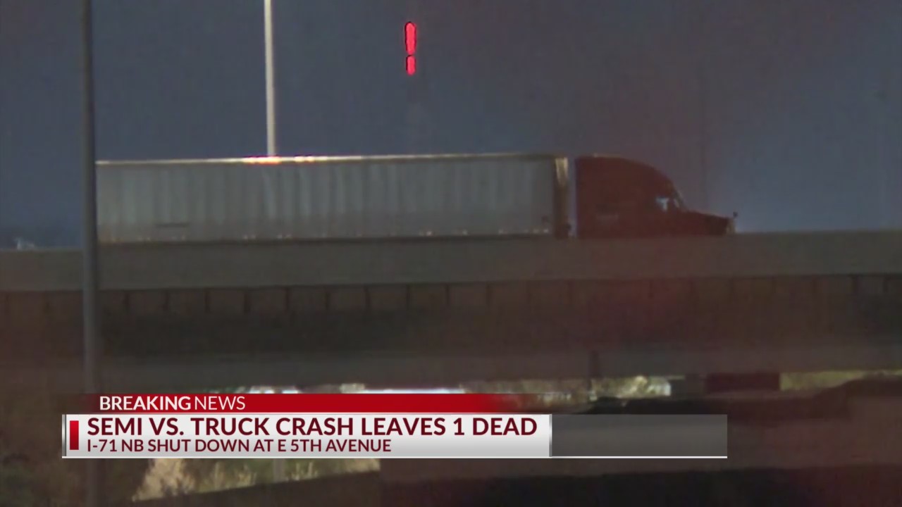 One dead after crash involving semi truck on I-71 North – NBC4 WCMH-TV