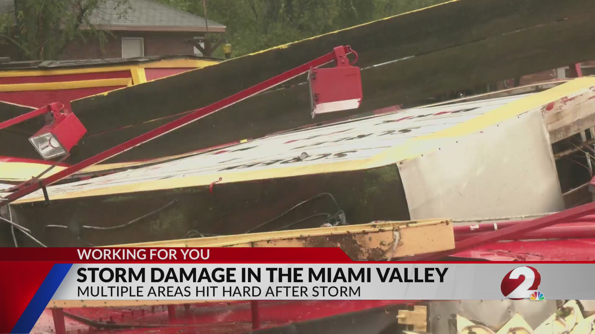 Downed power lines, snapped trees cause heavy damage and power outages ...