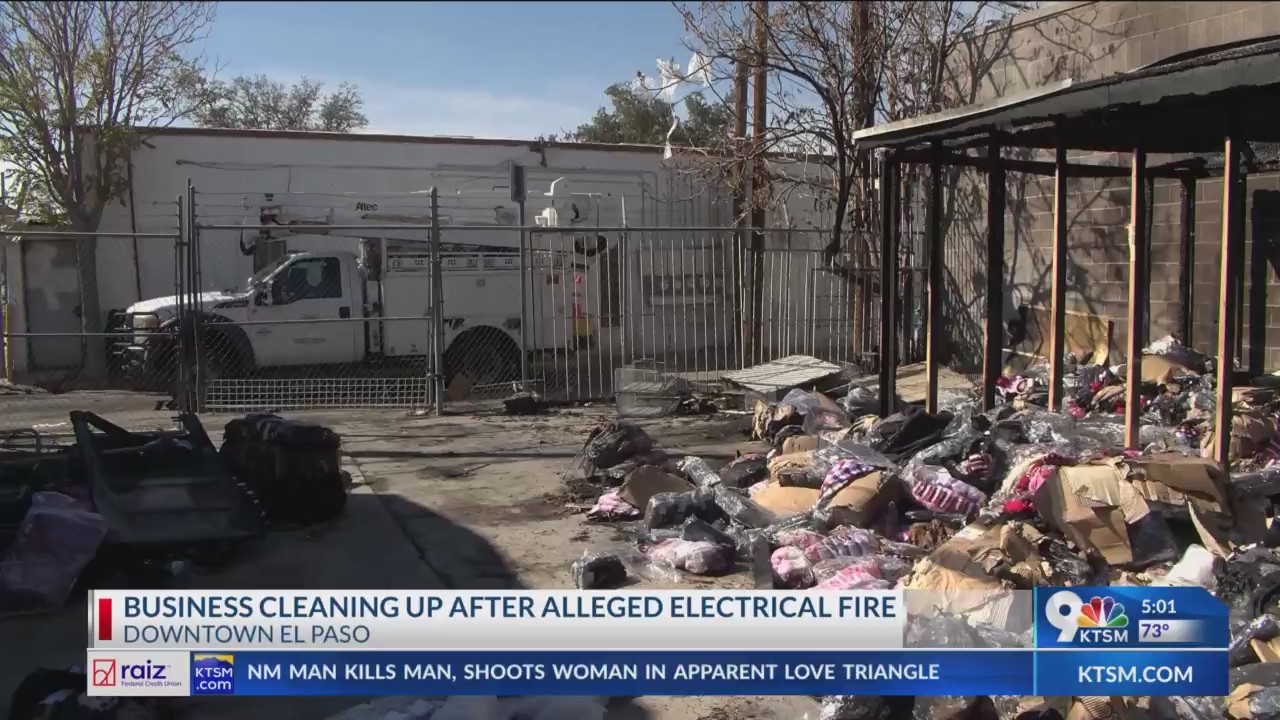 Downtown business digging out from weekend fire – KTSM 9 News