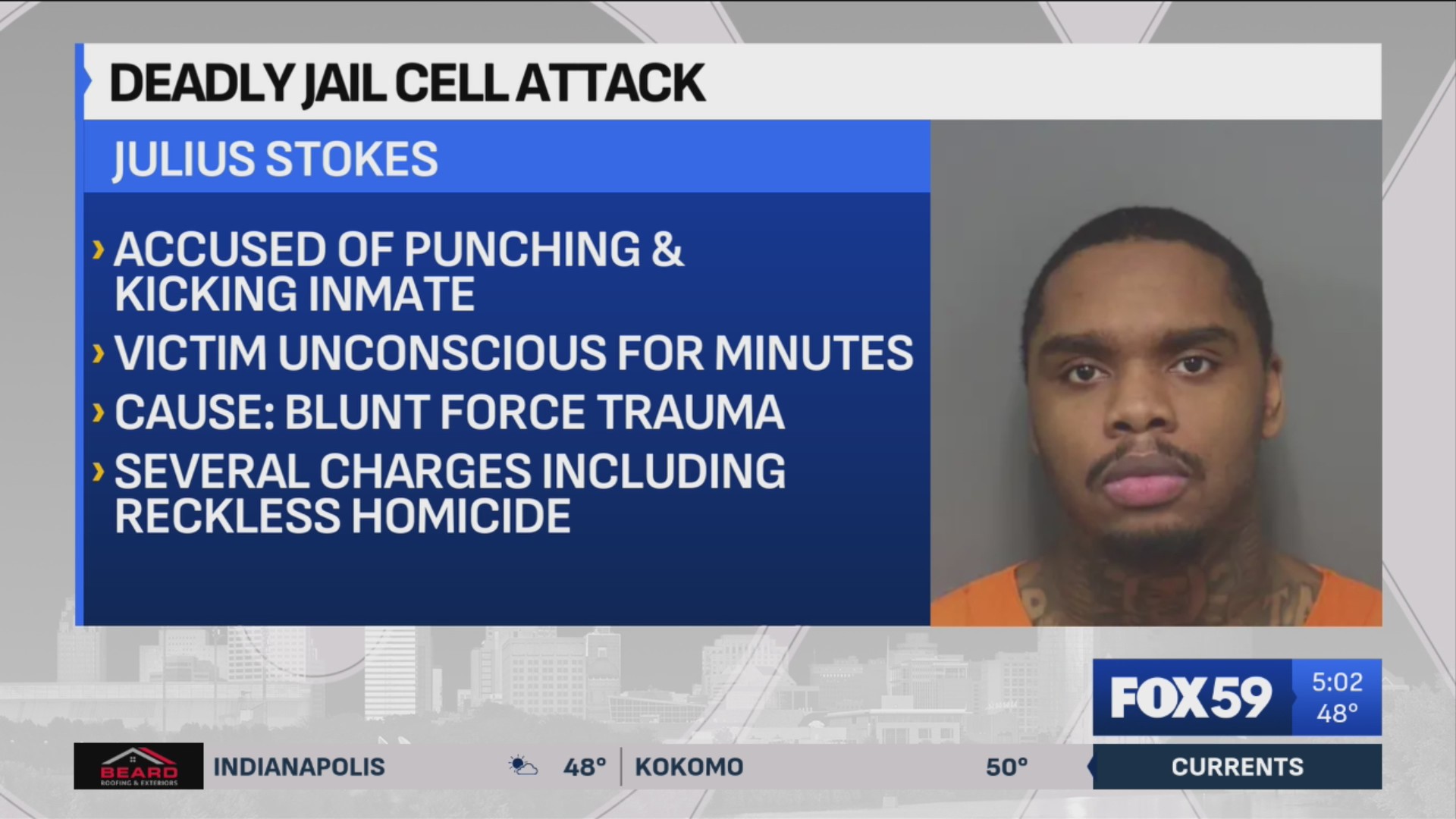 2 charged after inmate dies from brain injury at Plainfield prison – Fox 59
