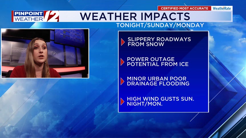 WPRI 12 Weather Alert 2/15/25: Accumulating Snowfall Tonight Switches ...