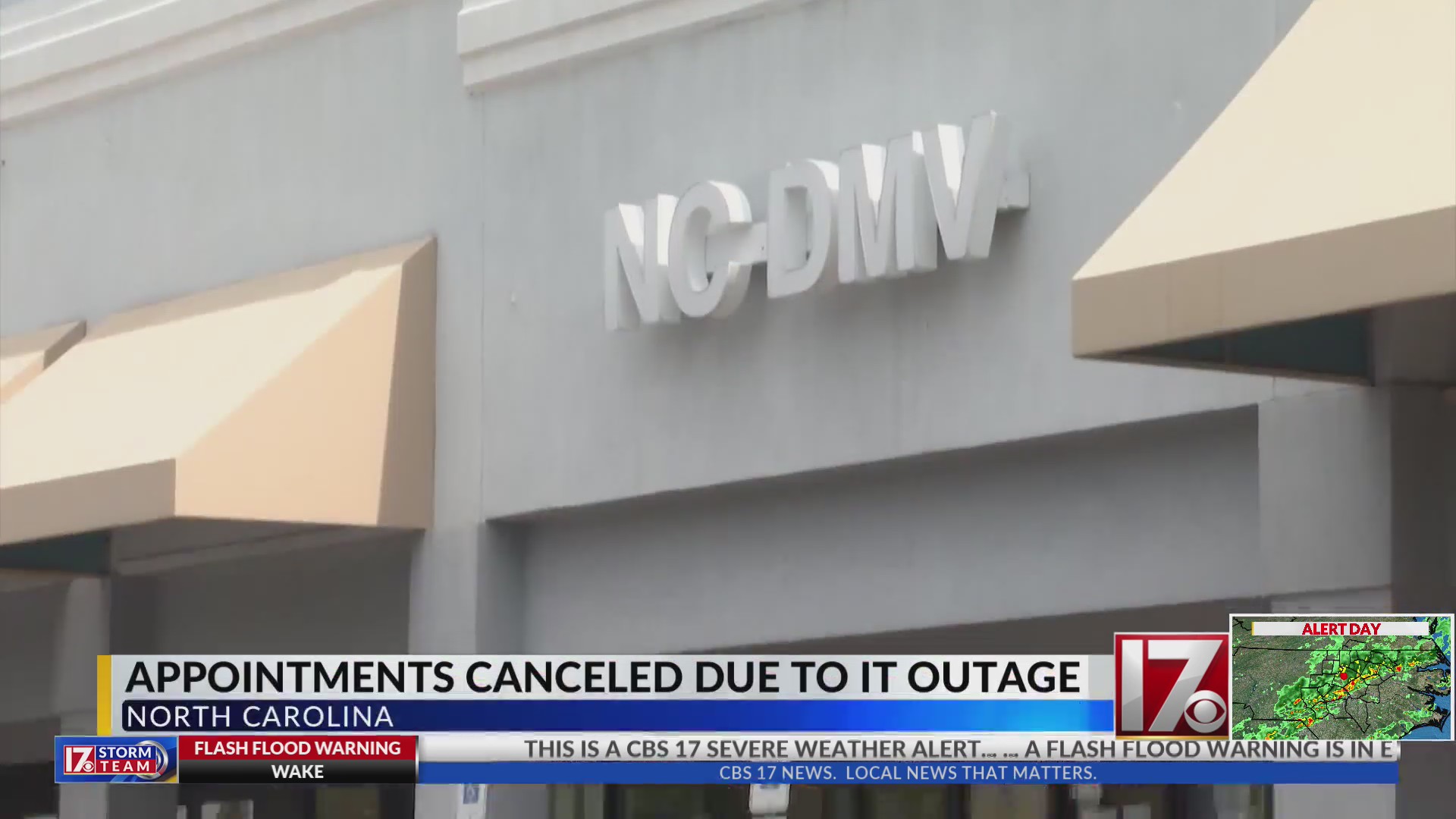 Appointments canceled due to IT outage – CBS17.com