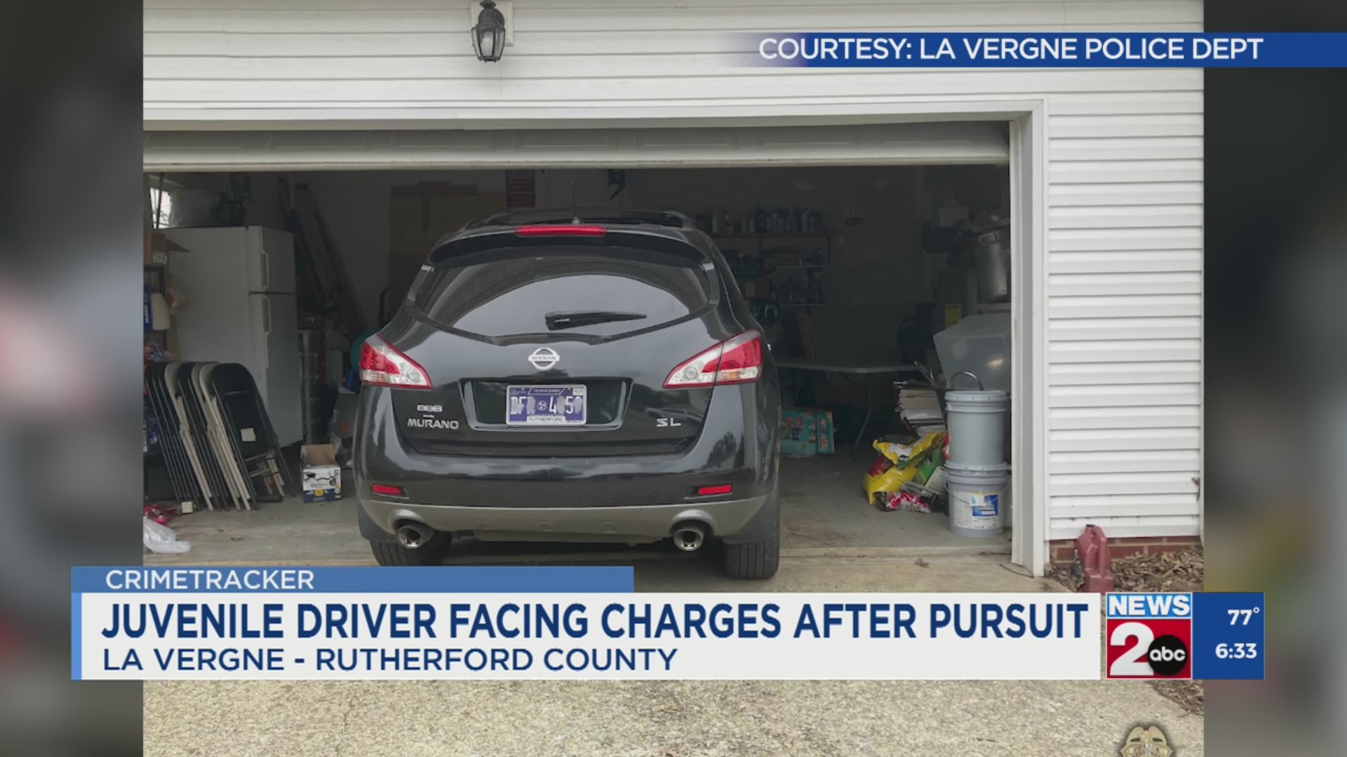 Young driver charged after pursuit through La Vergne – WKRN News 2
