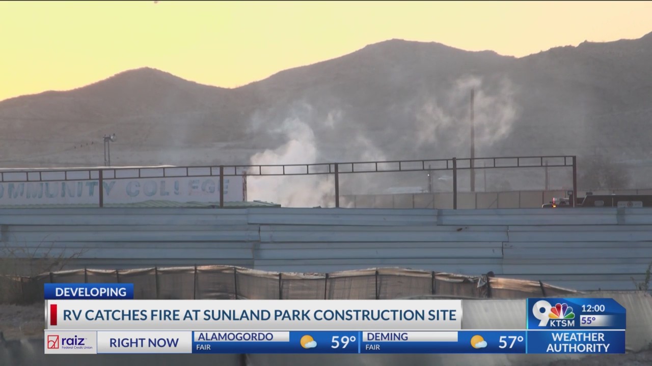 RV catches fire at Sunland Park construction site – KTSM 9 News