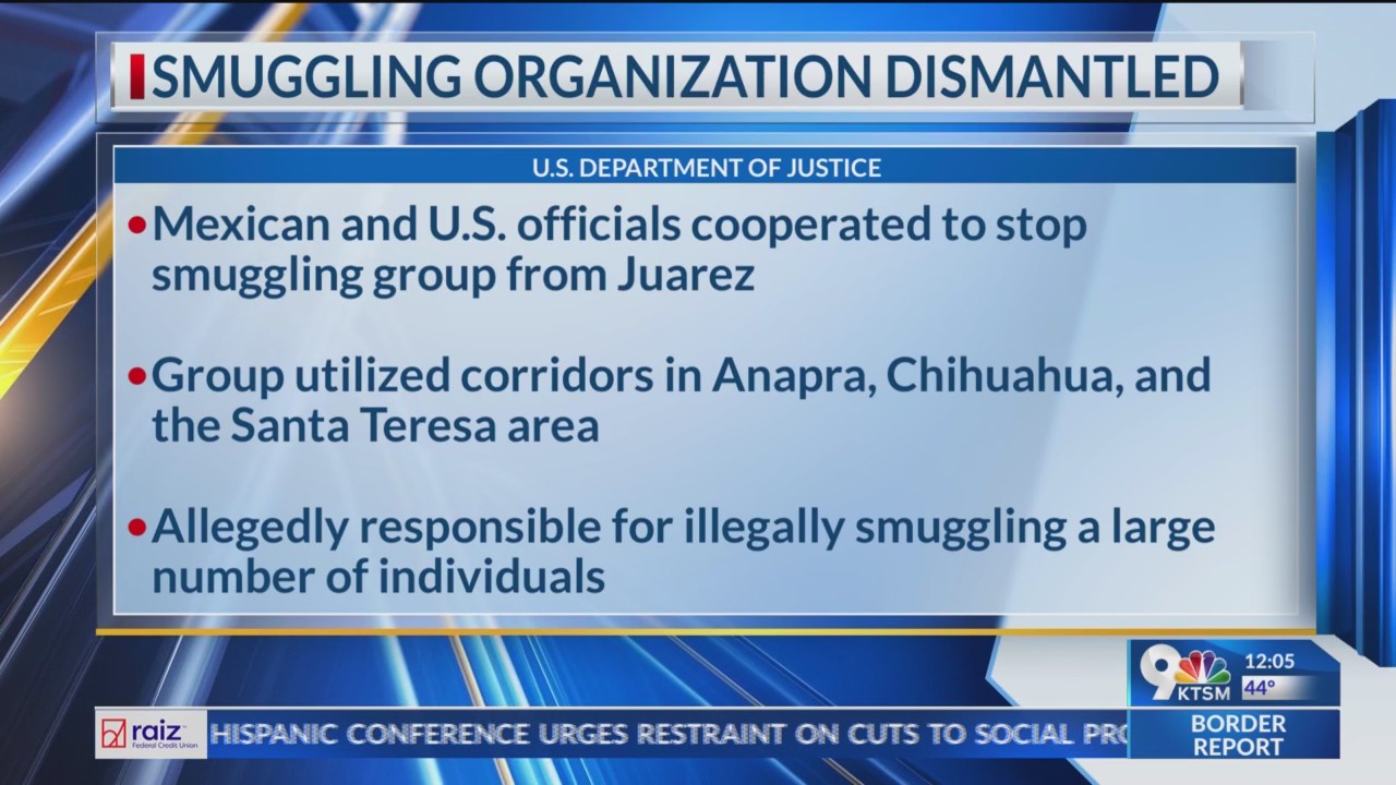 US, Mexico dismantle smuggling organizations – KTSM 9 News
