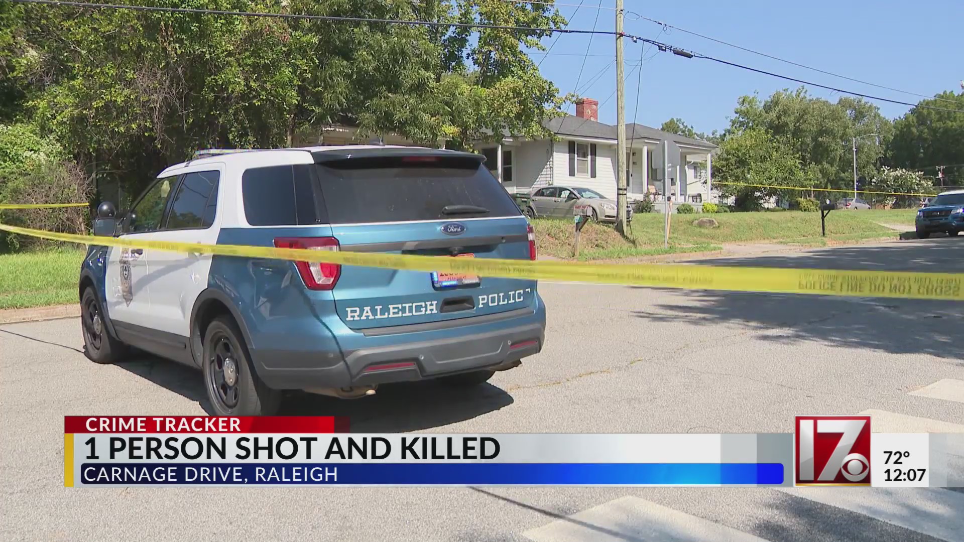 1 person shot and killed on Carnage Drive in Raleigh – CBS17.com