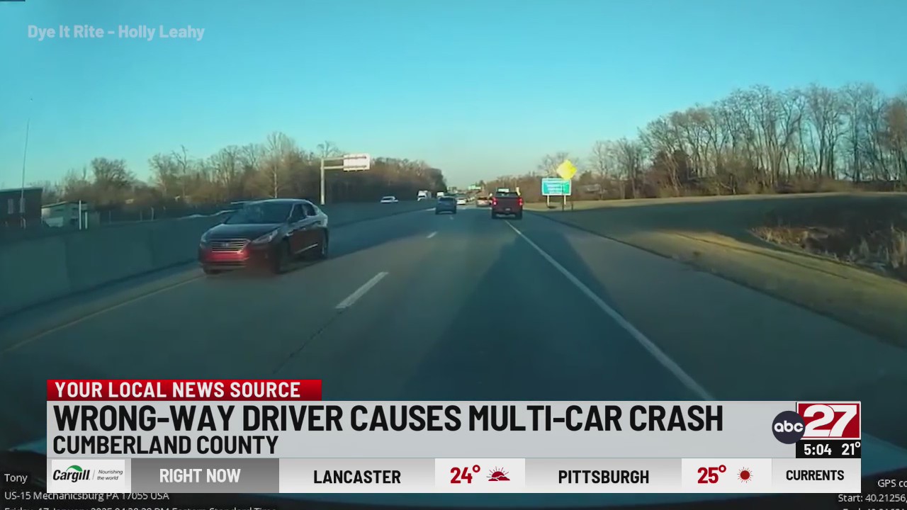 Update on wrong-way multi-car crash in Cumberland County – ABC27