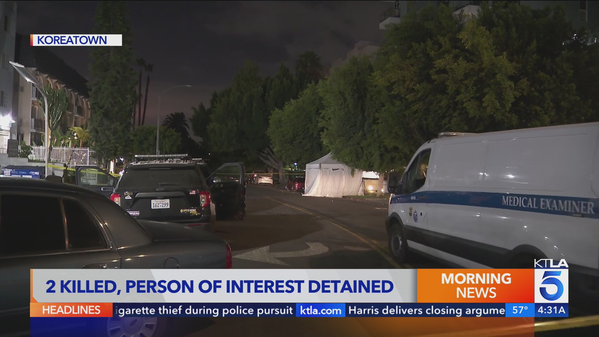 Person of interest detained in pair of deadly L.A. neighborhood ...