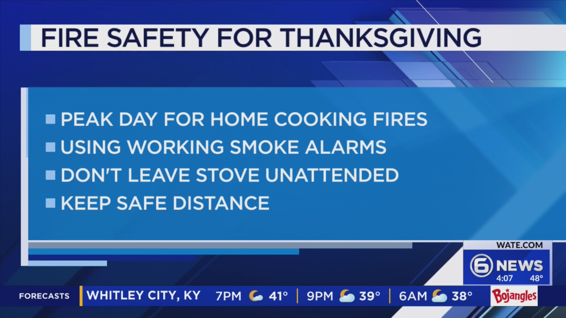 How to stay safe from fire over Thanksgiving – WATE 6 On Your Side
