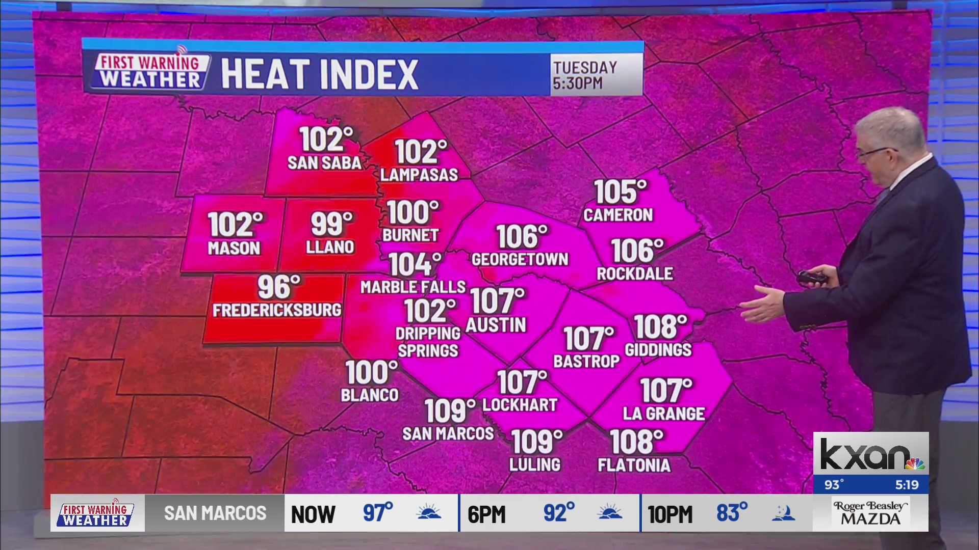 KXAN Monday Evening First Warning Weather Forecast KXAN Austin