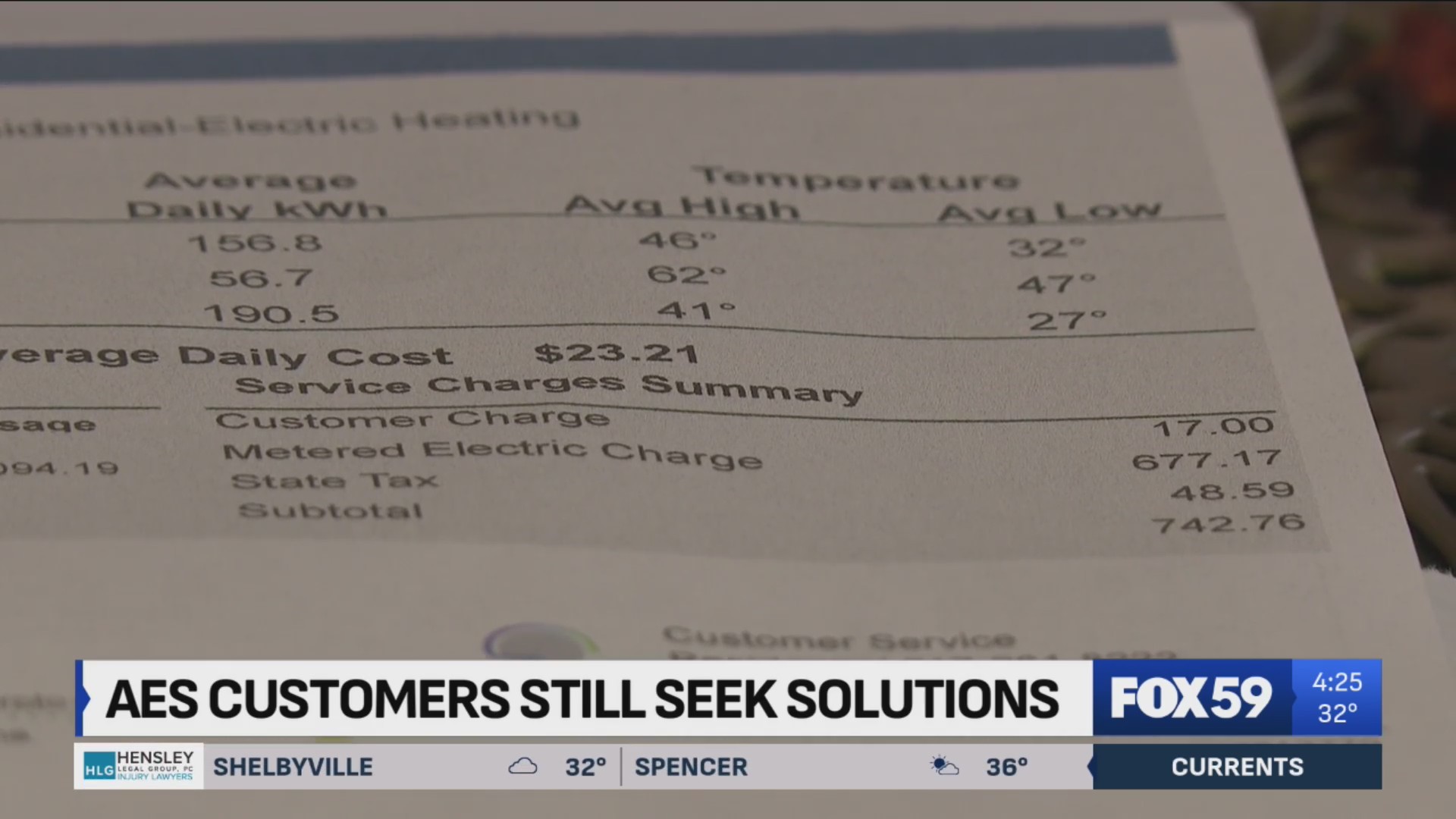 AES customers looking for solutions after high heat bills – Fox 59