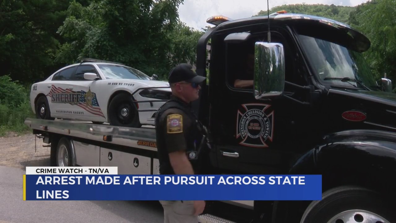Man arrested on slew of charges after pursuit crosses into Tennessee ...