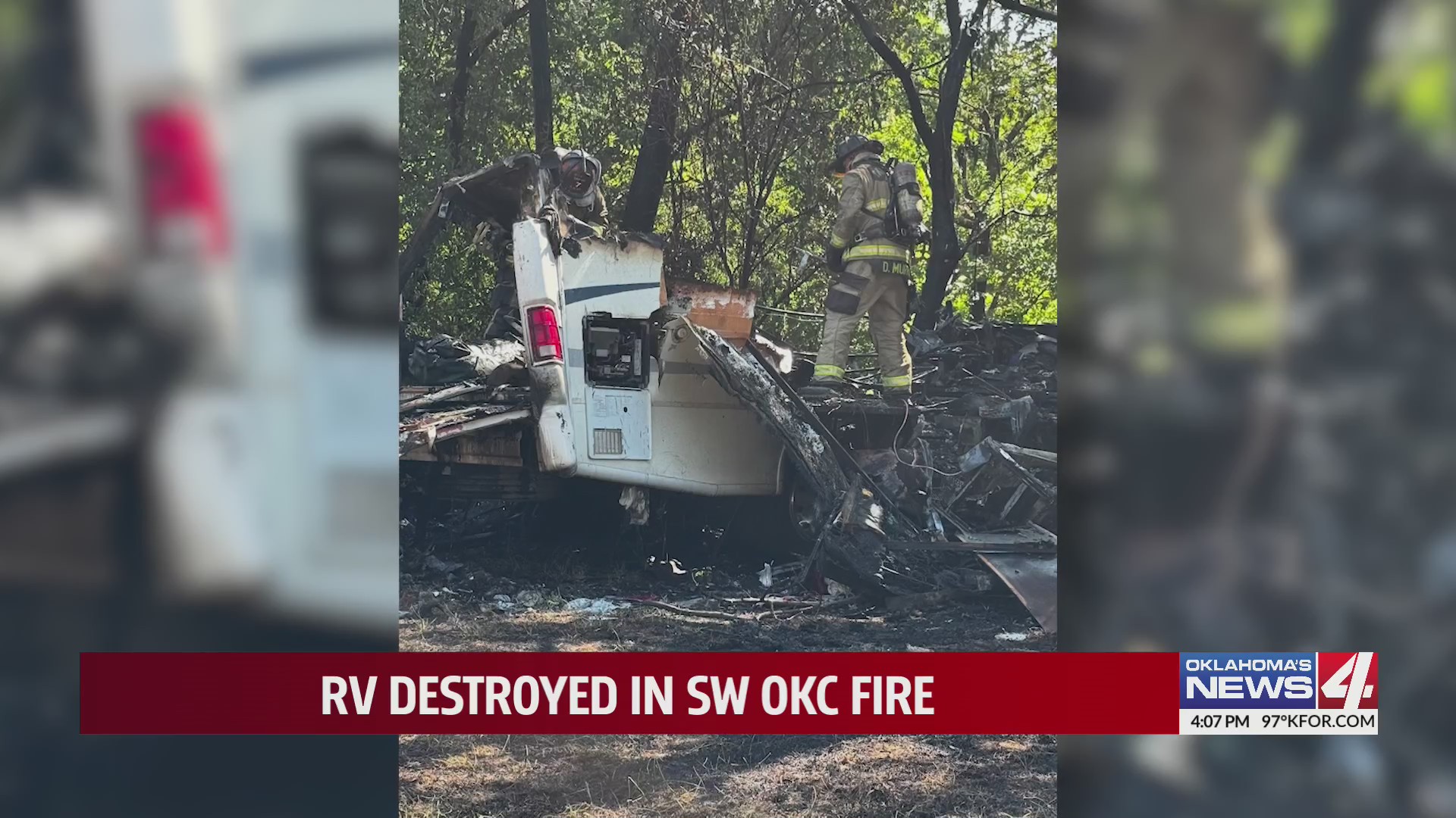 RV destroyed in SW OKC fire – KFOR.com Oklahoma City