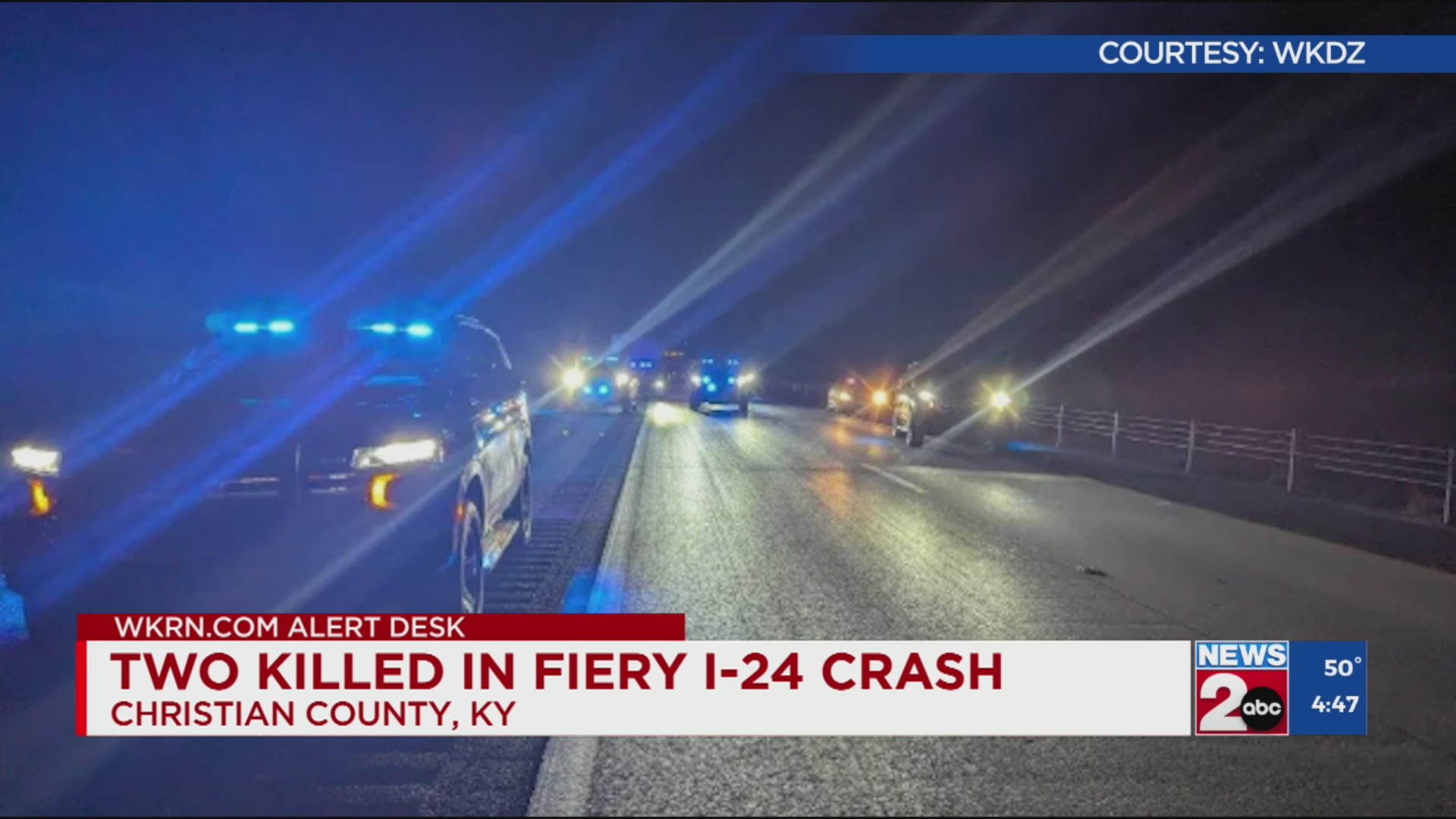 2 dead after fiery crash on I-24 in Christian County – WKRN News 2