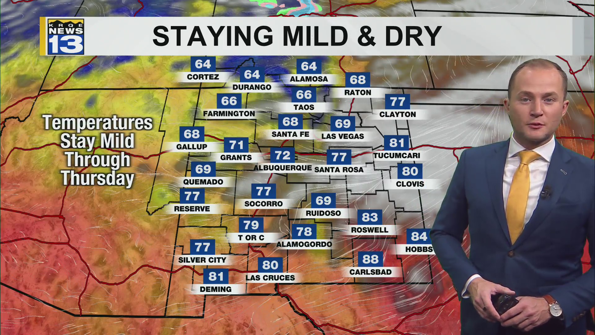 Unseasonably warm weather continues across New Mexico – KRQE NEWS 13 ...