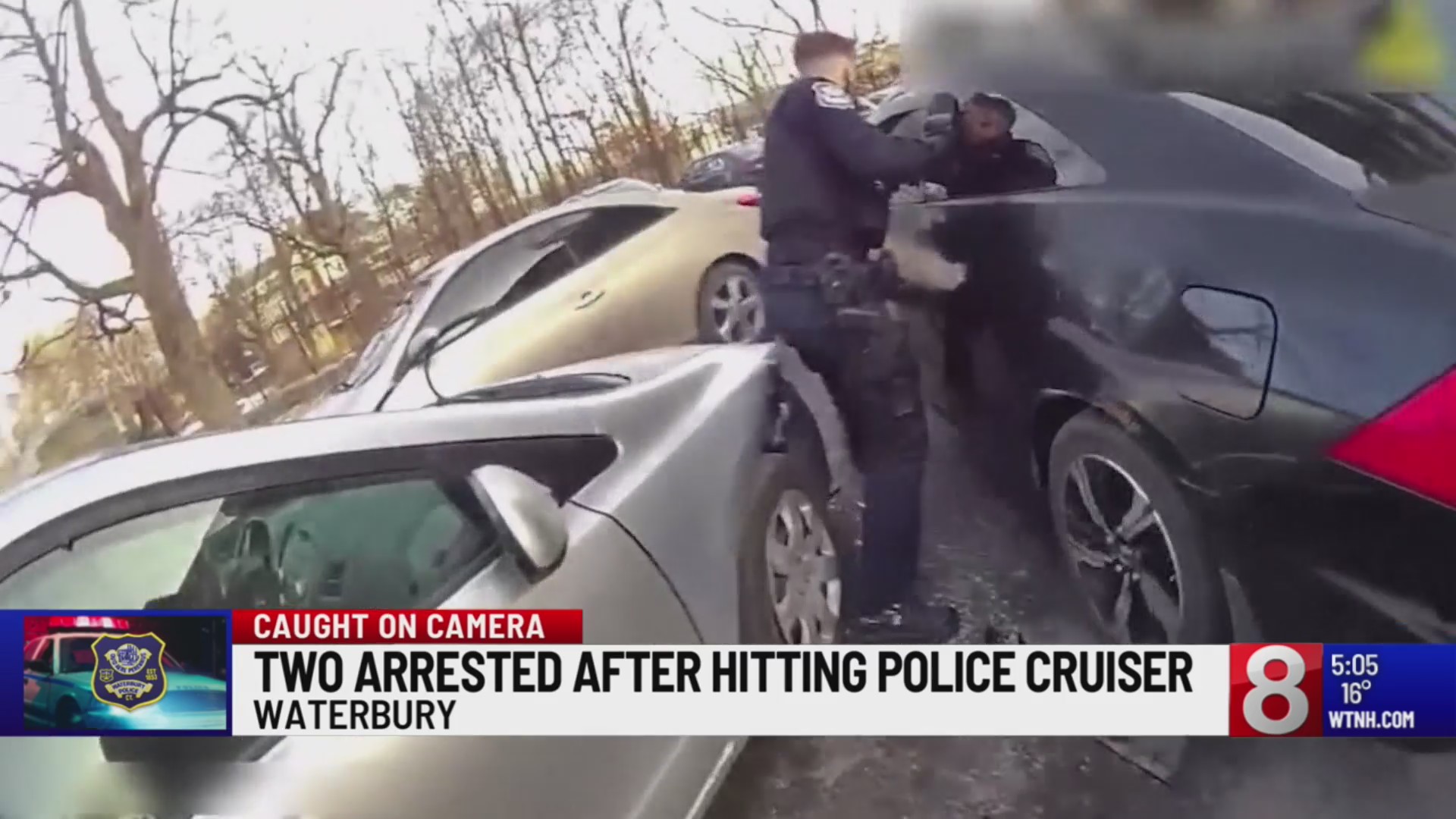 2 arrested after stolen vehicle crashes into police cruiser in ...