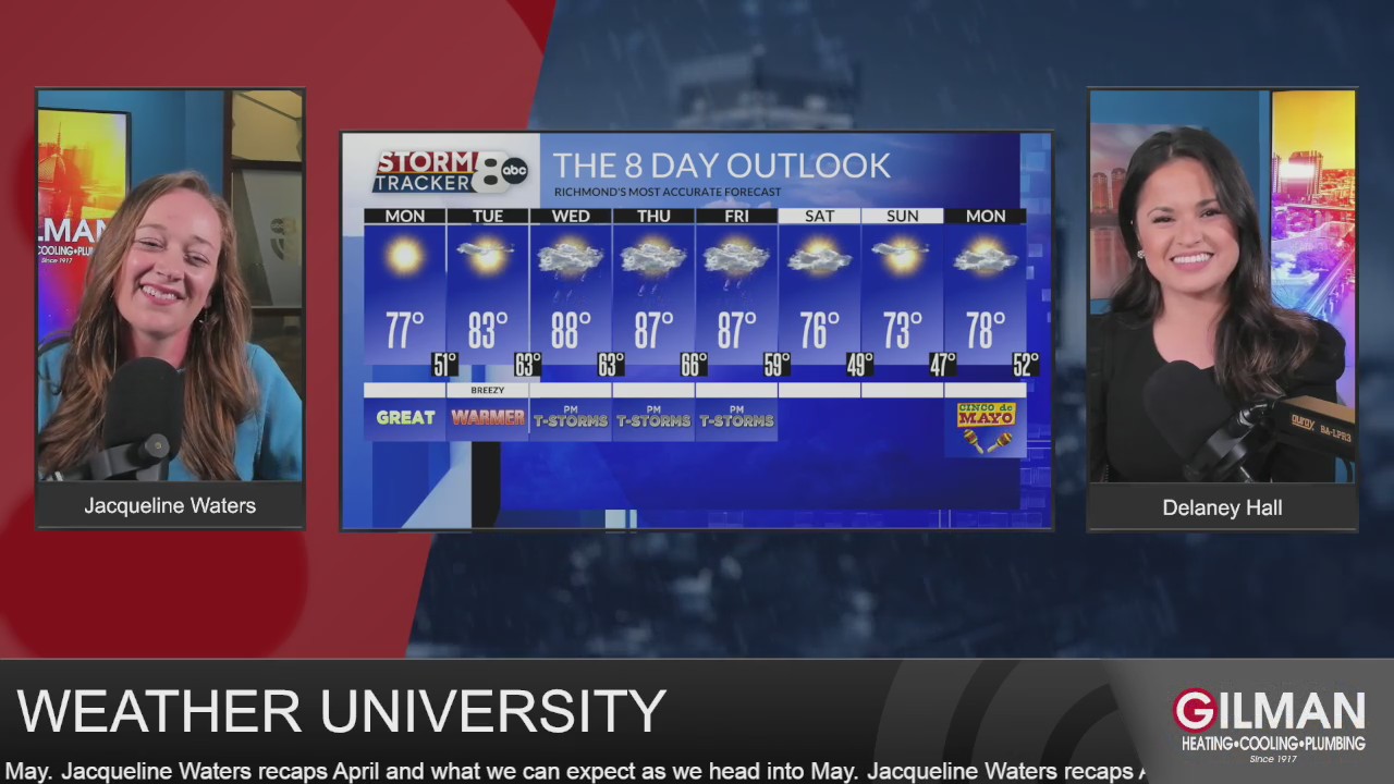 Wric Mu Ac In Weather University: April recap and May expectations – WRIC ABC 8News