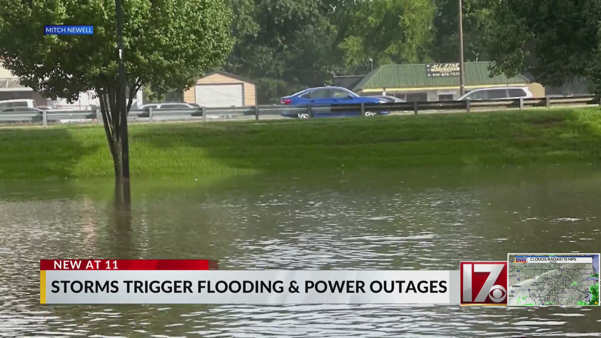 Heavy rain leads to flash flooding across Raleigh – CBS17.com
