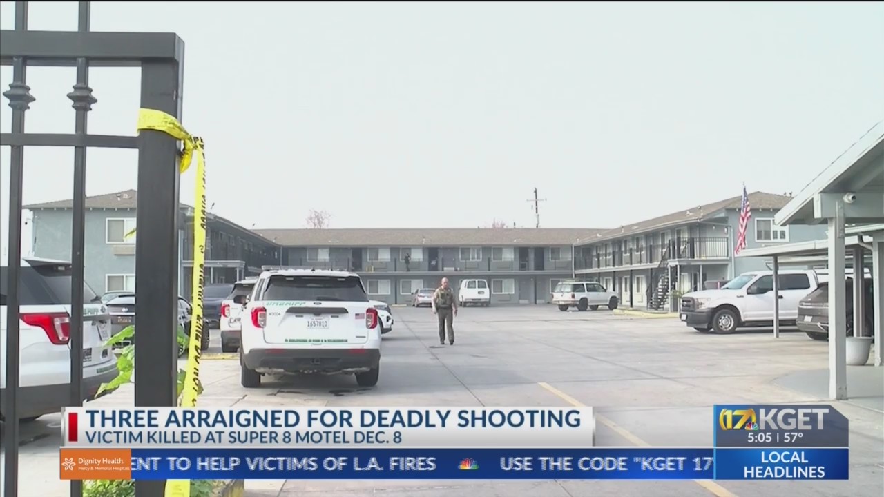 3 charged in connection to Super 8 Motel homicide – KGET 17 News