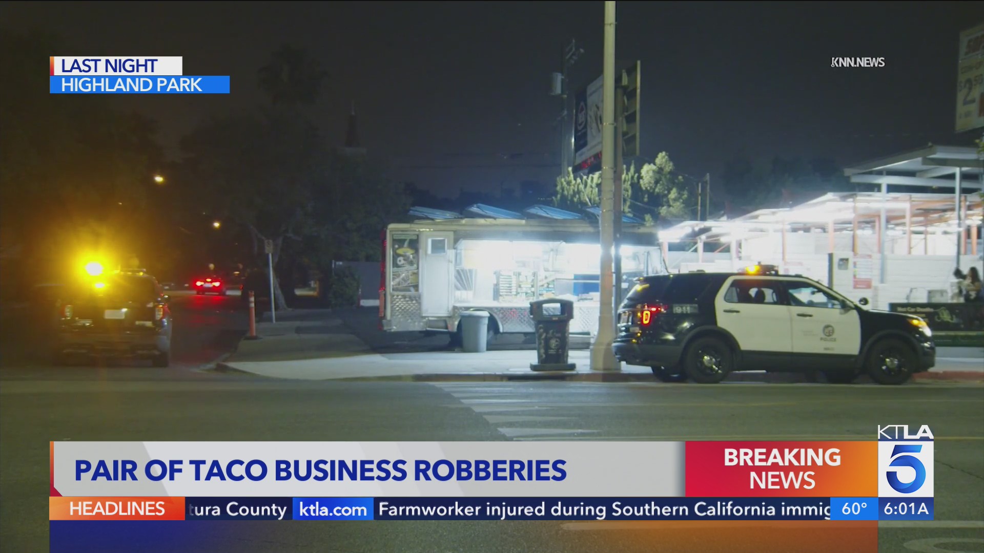 2 taco trucks robbed by pair of armed suspects who took cash, jewelry ...