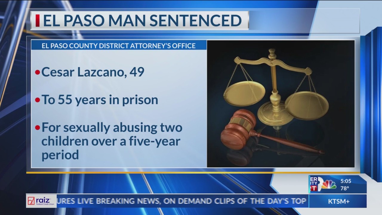 El Paso man sentenced to 55 years for child sex abuse – KTSM 9 News
