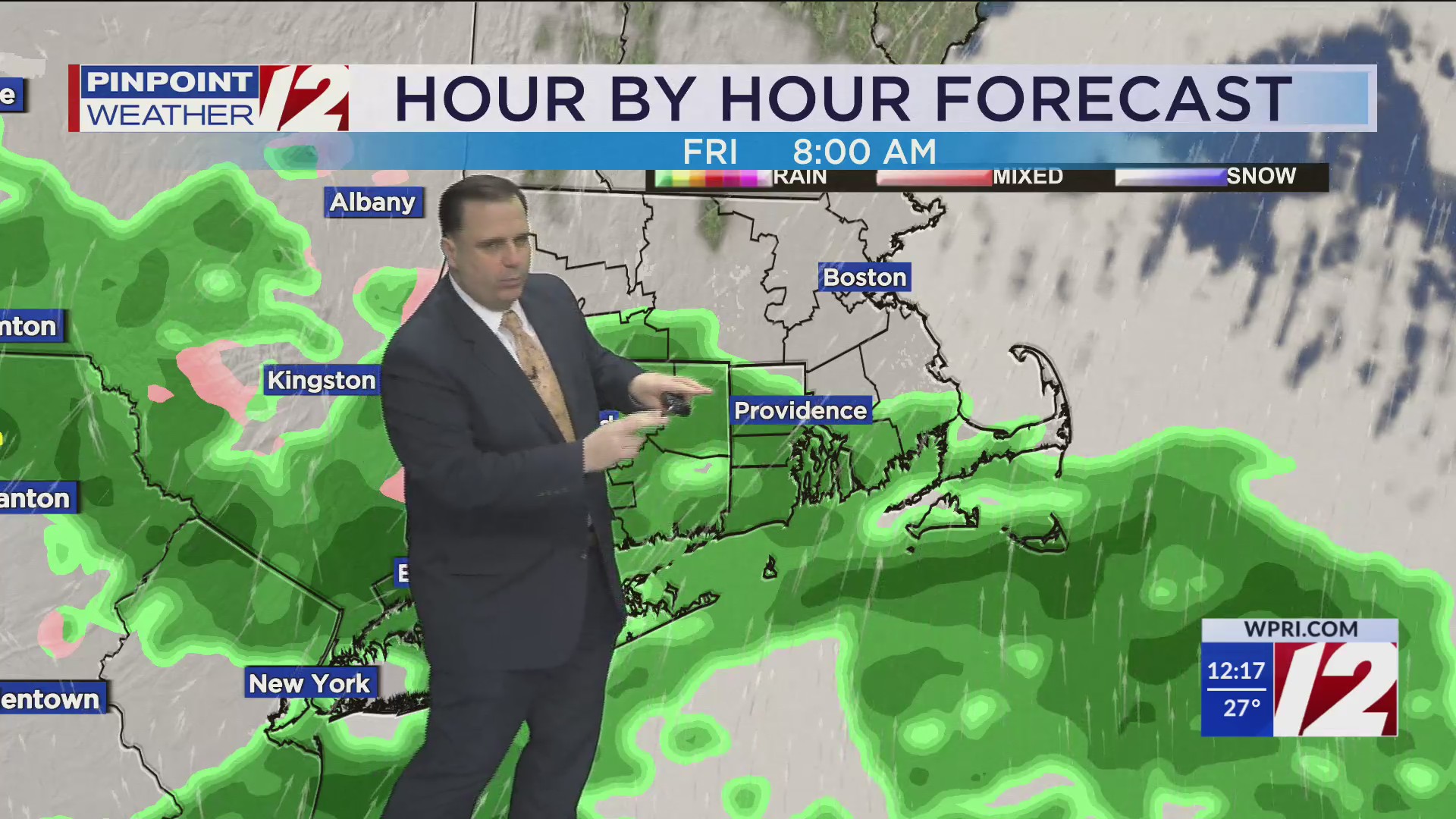 WPRI 12 Weather Forecast for 1/30/25: Cold and Gusty Today; Rain ...
