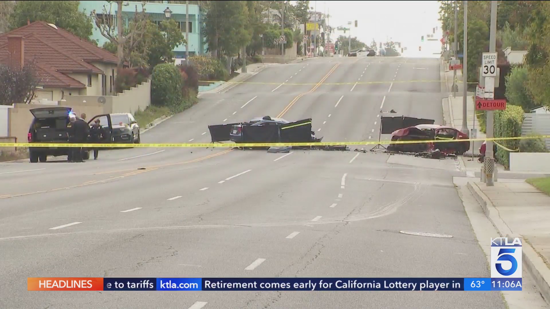 2 dead in early morning wrong-way crash in Long Beach – KTLA