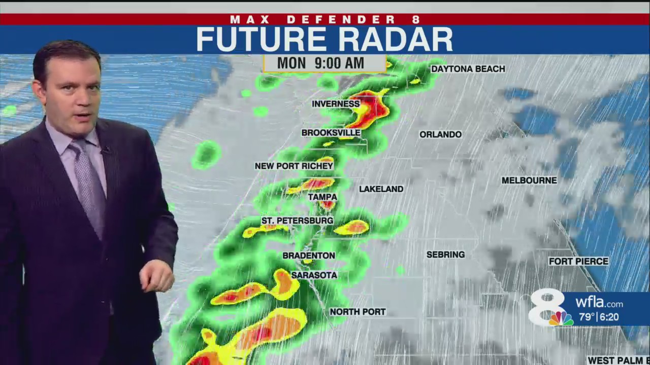 Rain and storms to start the work week – WFLA