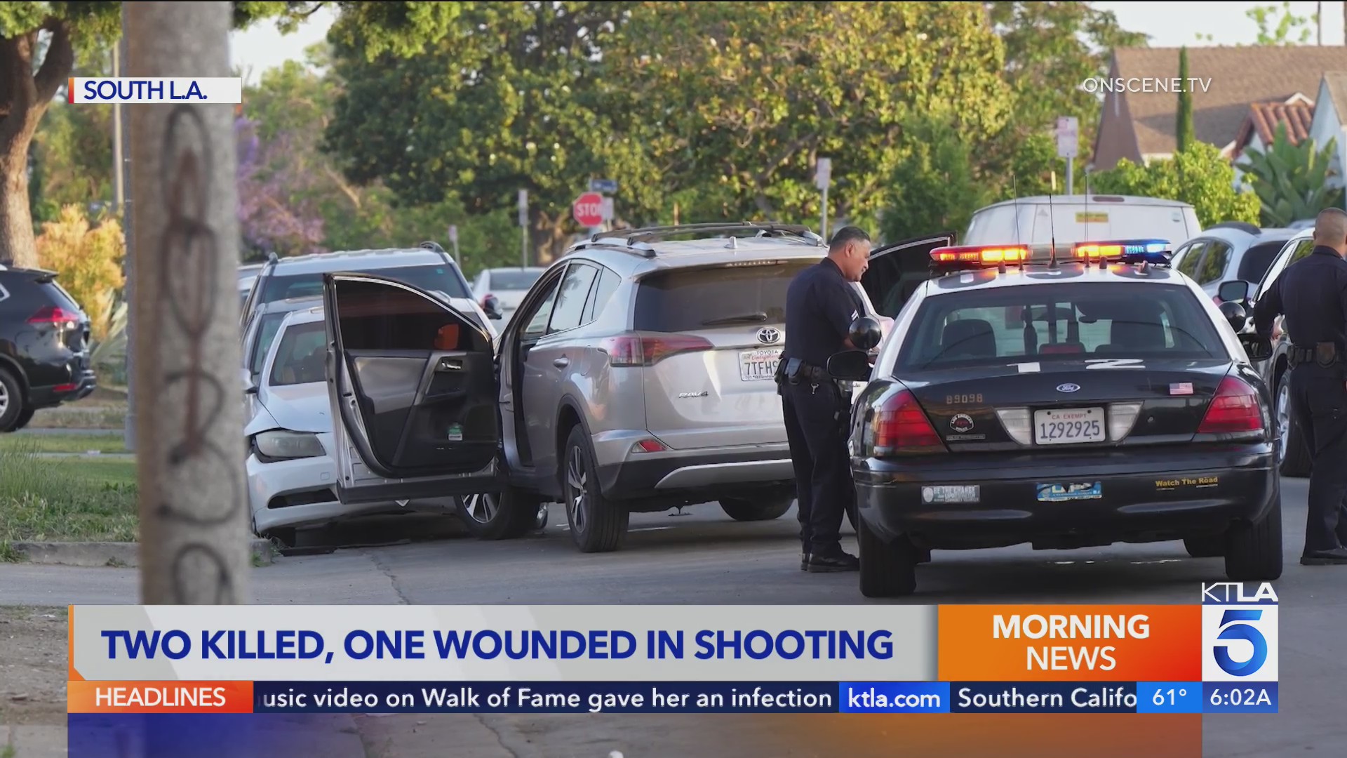2 arrested after double shooting in South Los Angeles – KTLA