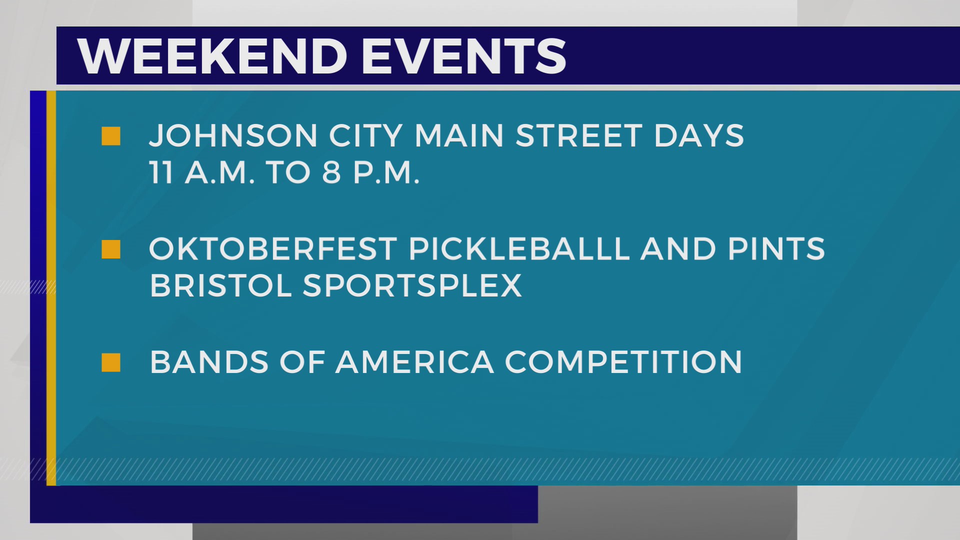 Main Street Days, Deery Days Festival and more Weekend events in the