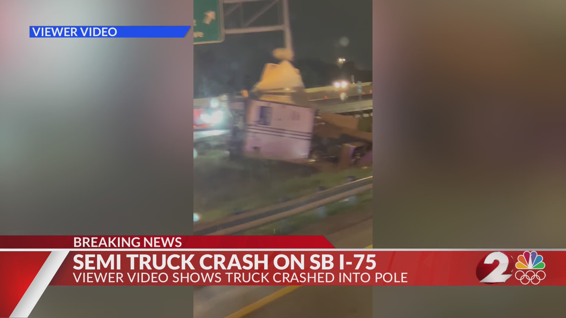Semi truck crash closes all lanes on I-75 SB. – WDTN.com