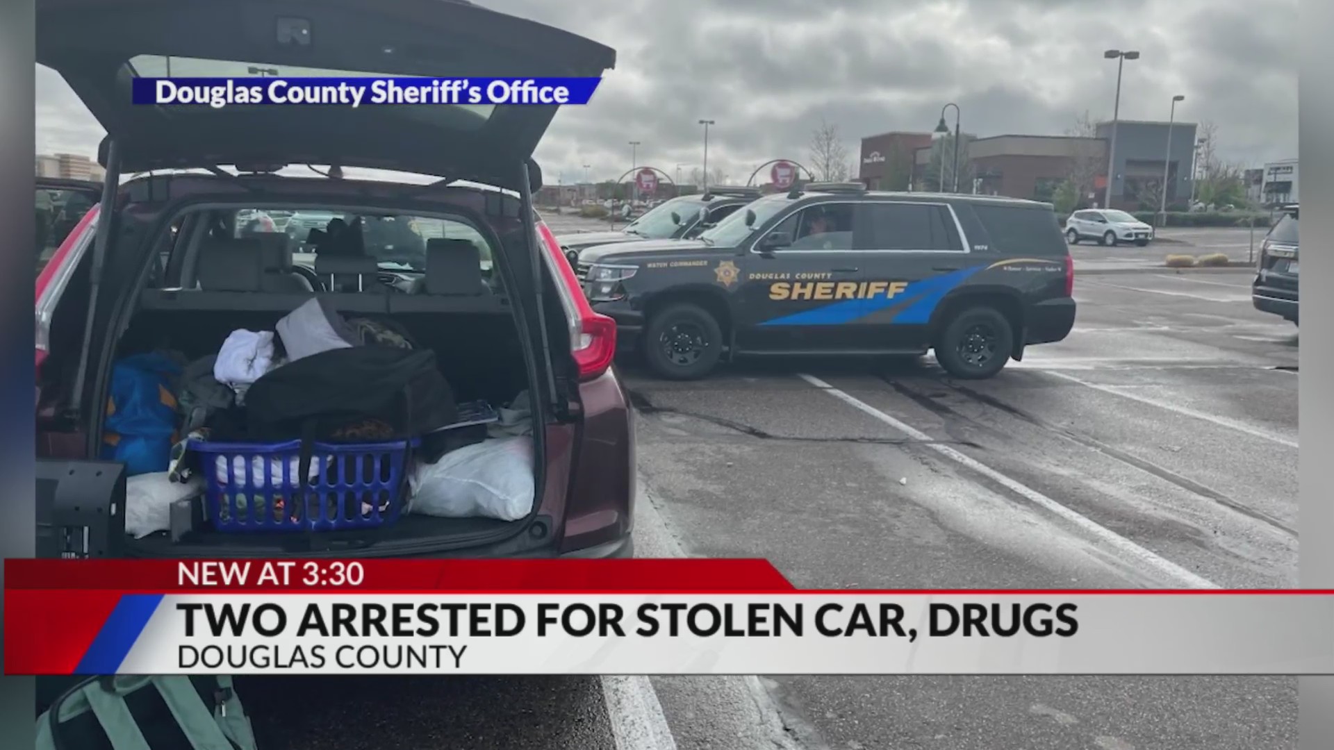 2 people arrested in Douglas County after discovery of stolen car ...