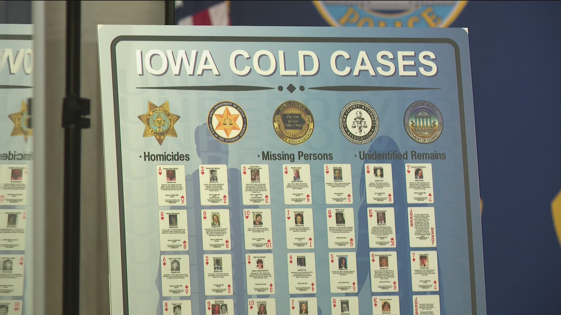 Iowa AG announces launch of cold case playing cards to generate new ...
