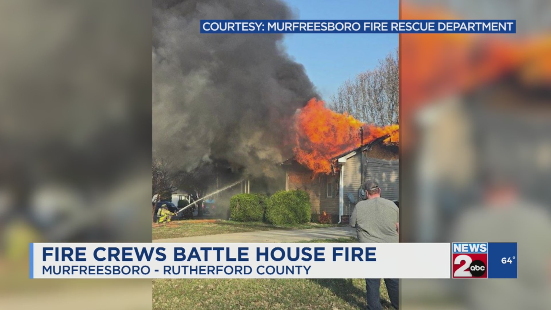 Crews battle Murfreesboro, TN house fire – WKRN News 2