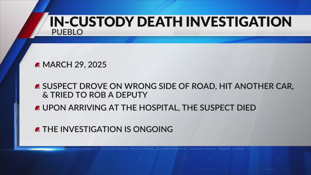 Pueblo Police investigating death of suspect in custody – FOX21 News ...